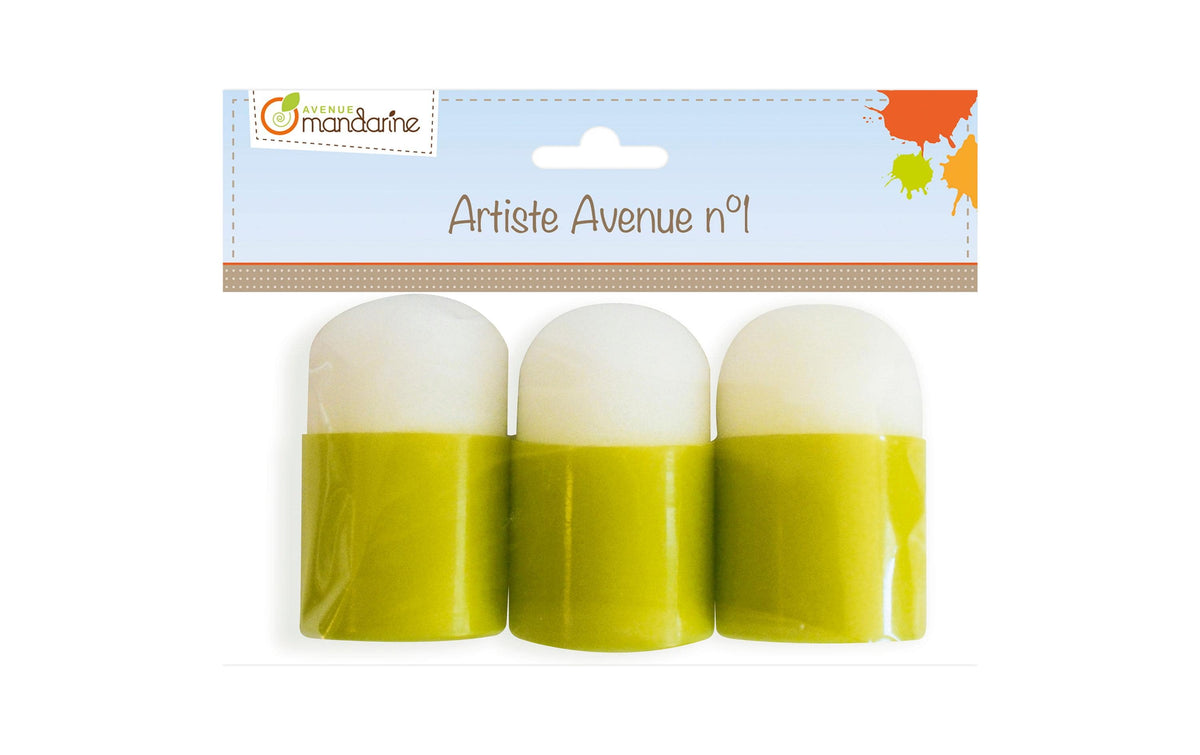 Avenue Mandarine Schaumstoff Stempel 35mm, 3 Schwämmchen