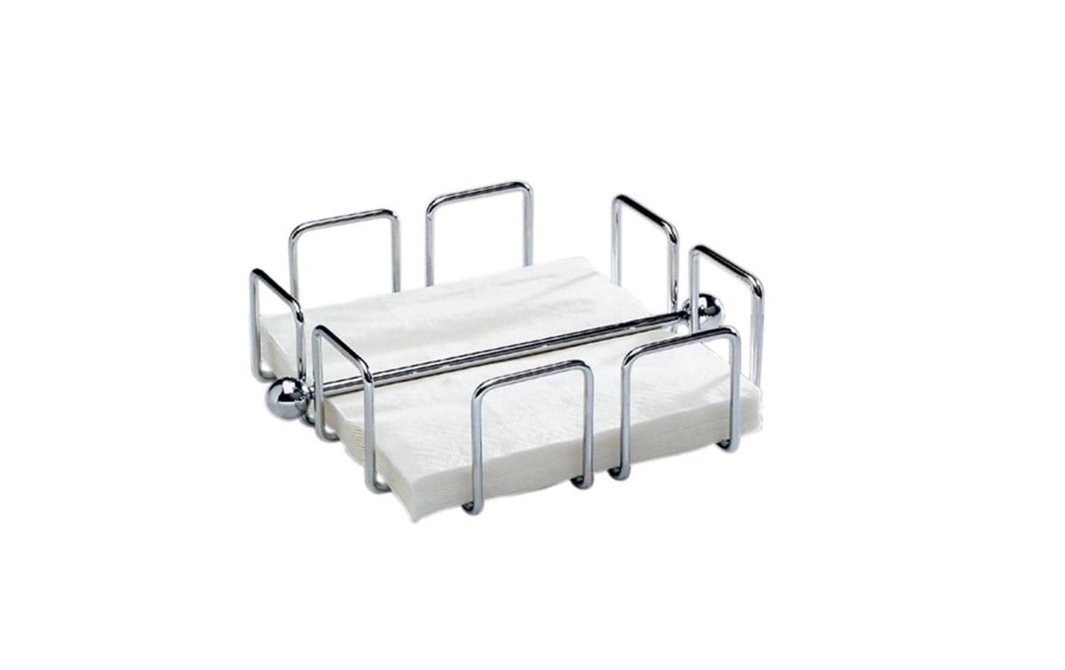 APS Serviettenhalter WIRE 19 x 19 cm, H: 6,5 cm, Silber