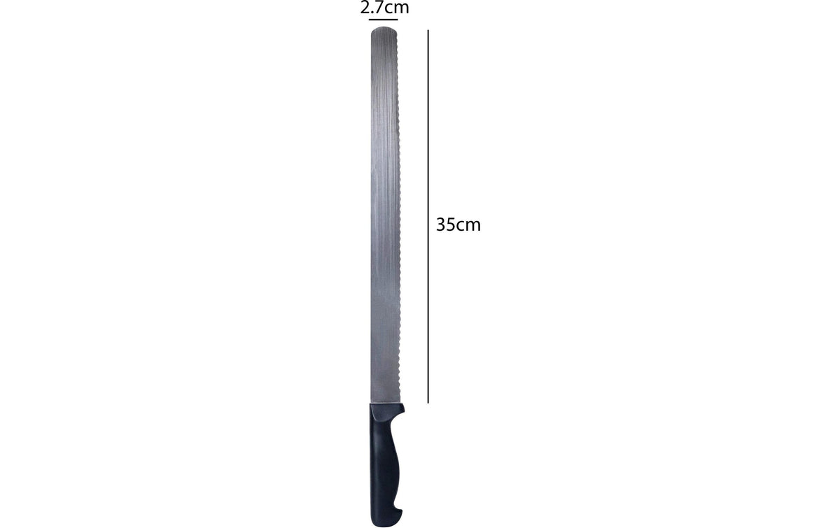PME Kuchenmesser 35.5cm Edelstahl/Kunststoff schwarz