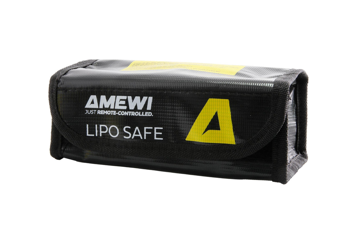 AMEWI Brandschutztasche Lithium Akku-Packs, Glasfaser, Schwarz