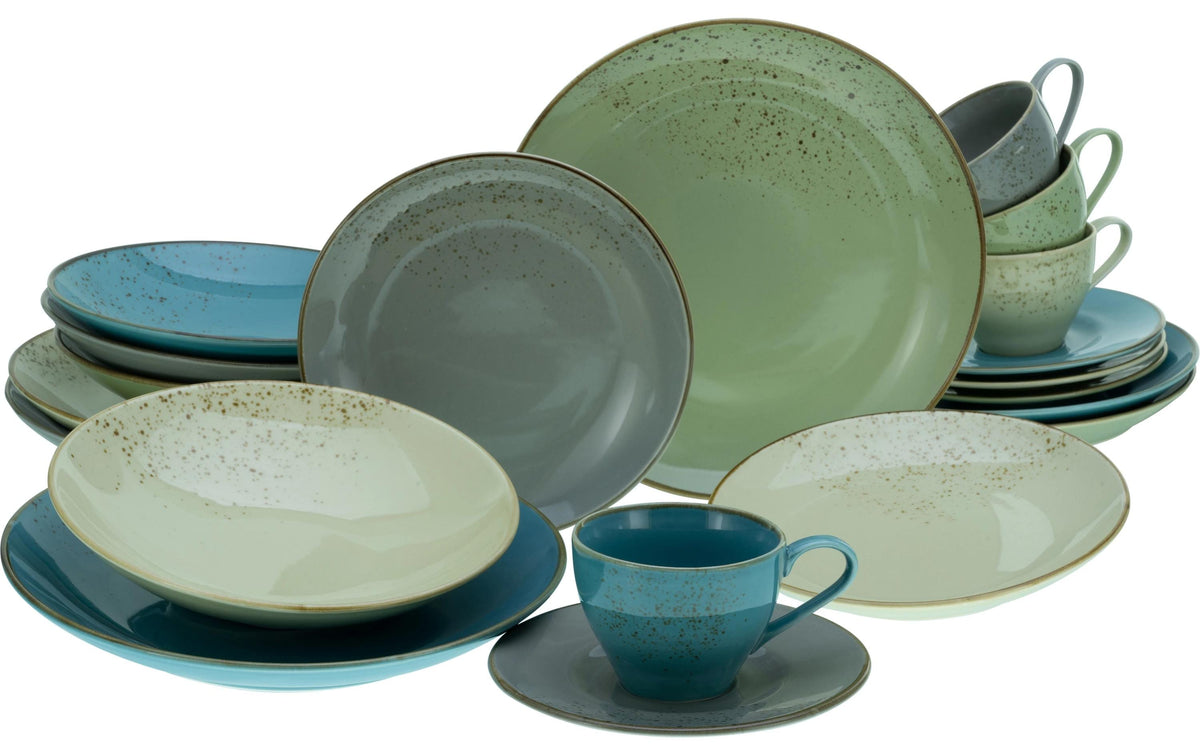 CreaTable Nature Collection Bunt Kombiset 20-tlg. Steinzeug
