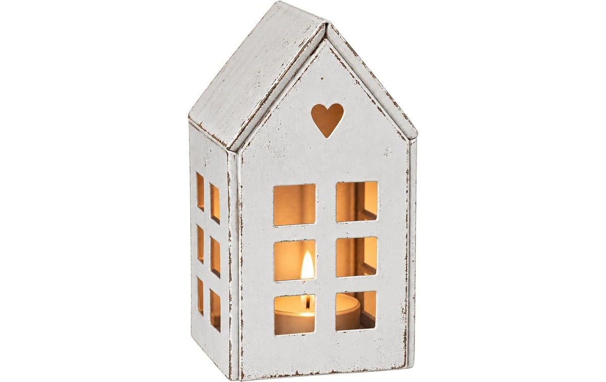 Schneider Teelicht Haus aus Metall L: 7.5 cm, B: 6.5 cm, H: 12.5 cm