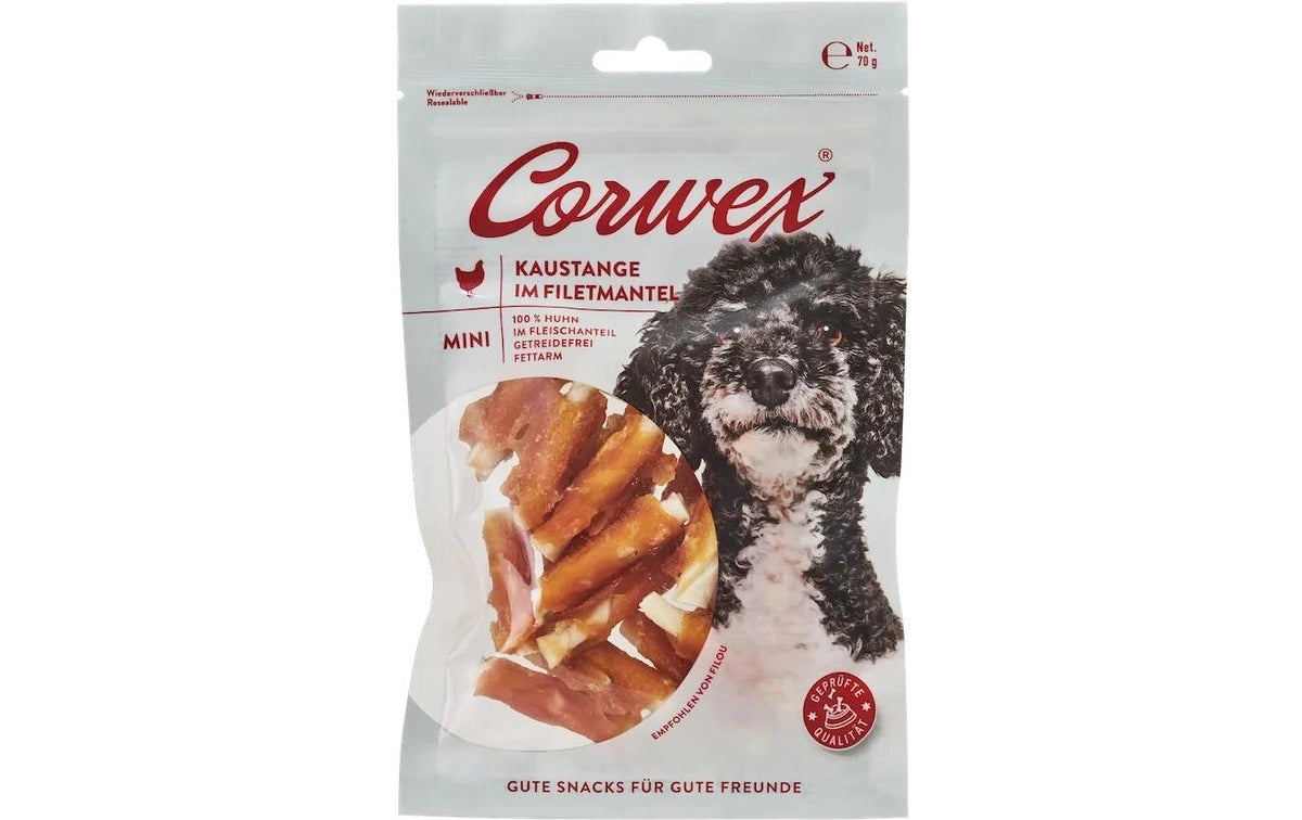 Corwex Dog Snack Kaustange im Filetmantel Mini 70g