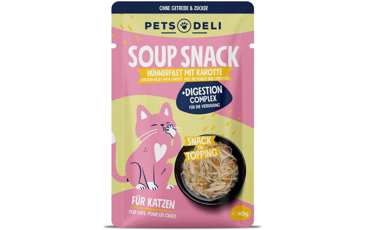 Pets Deli Cat Snack Functional Suppe Digest Huhn 40g
