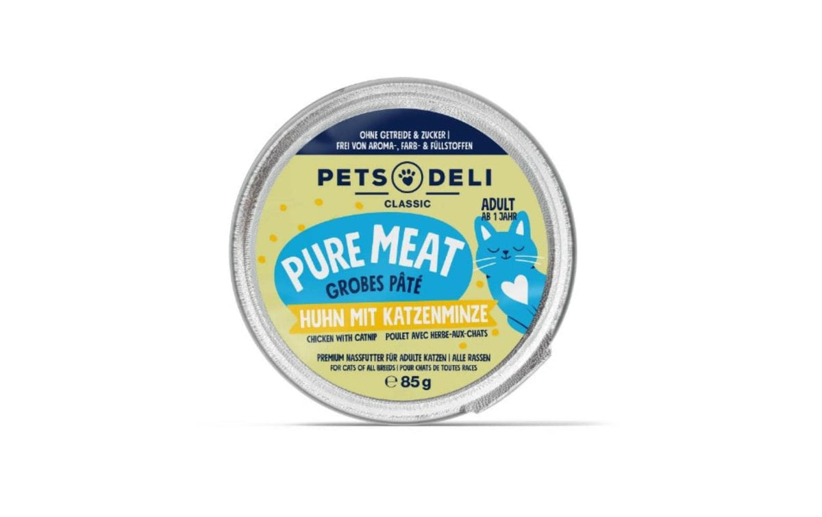 Pets Deli Cat NF Dose Pure Meat Huhn, Katzenminze, Leinöl 85g