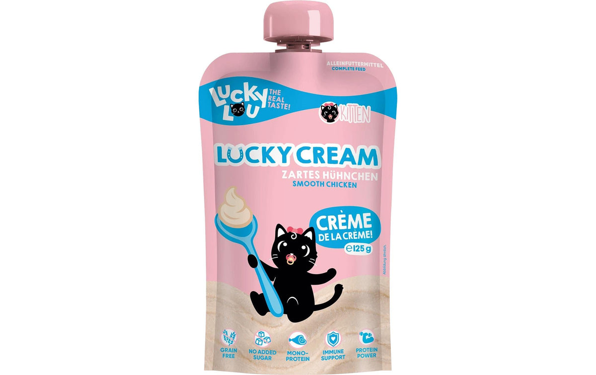 Lucky Lou Cat NF Cream Kitten Huhn 125g