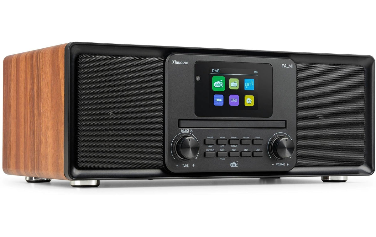Audizio Palmi-WD DAB+/CD-Radio, Bluetooth, Akku, helles Holz