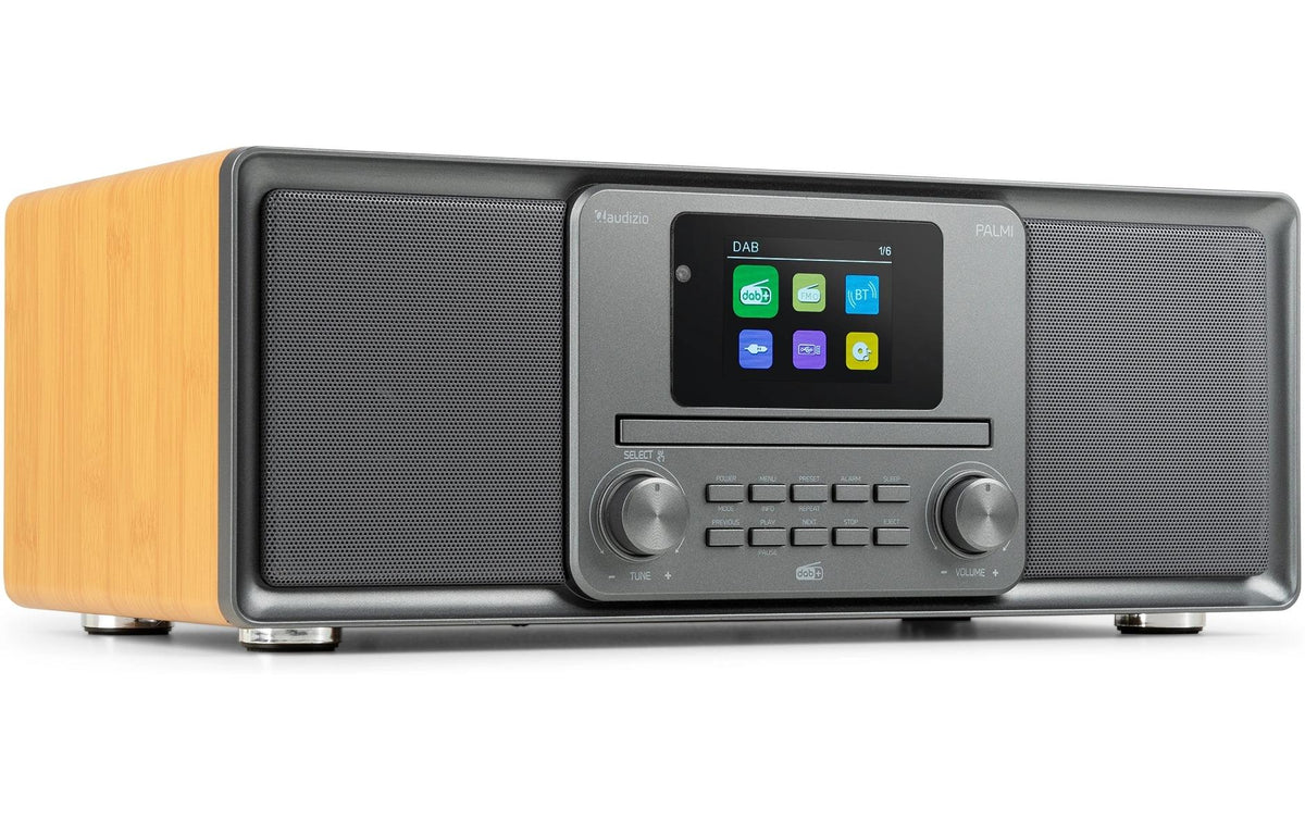 Audizio Palmi-BA DAB+/CD-Radio, Bluetooth, Akku, Bambus