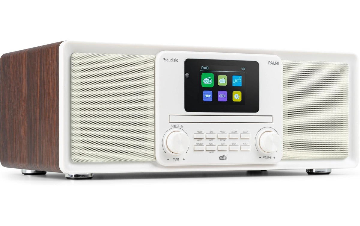 Audizio Palmi-WH DAB+/CD-Radio, Bluetooth, Akku, Weiss