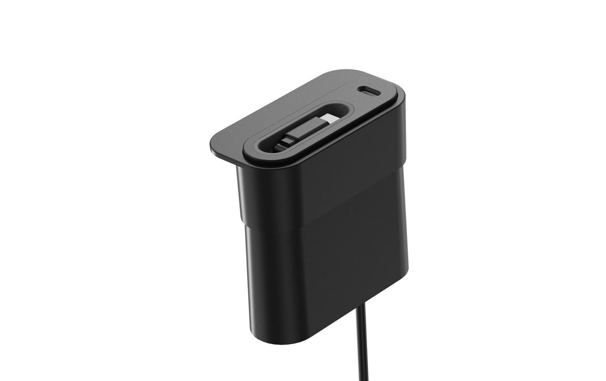 Schönenberger Mini Desktop Charger USB-C PD20W schwarz mit ausziehbarem USB-C Kabel