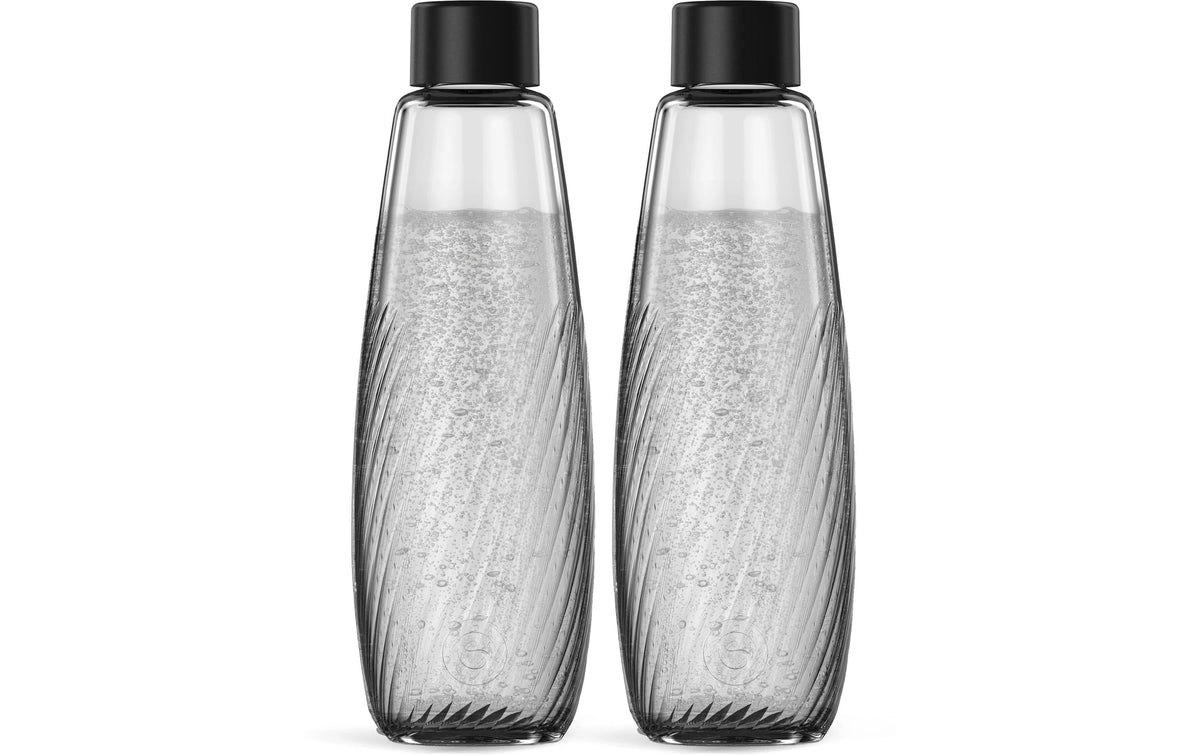 DUO Glasflasche Riffled 1L TP