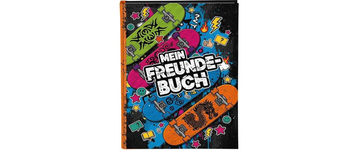 Goldbuch Freundebuch Skateboards 1 Stück, Grösse: A5, 88 Seiten Illustriert