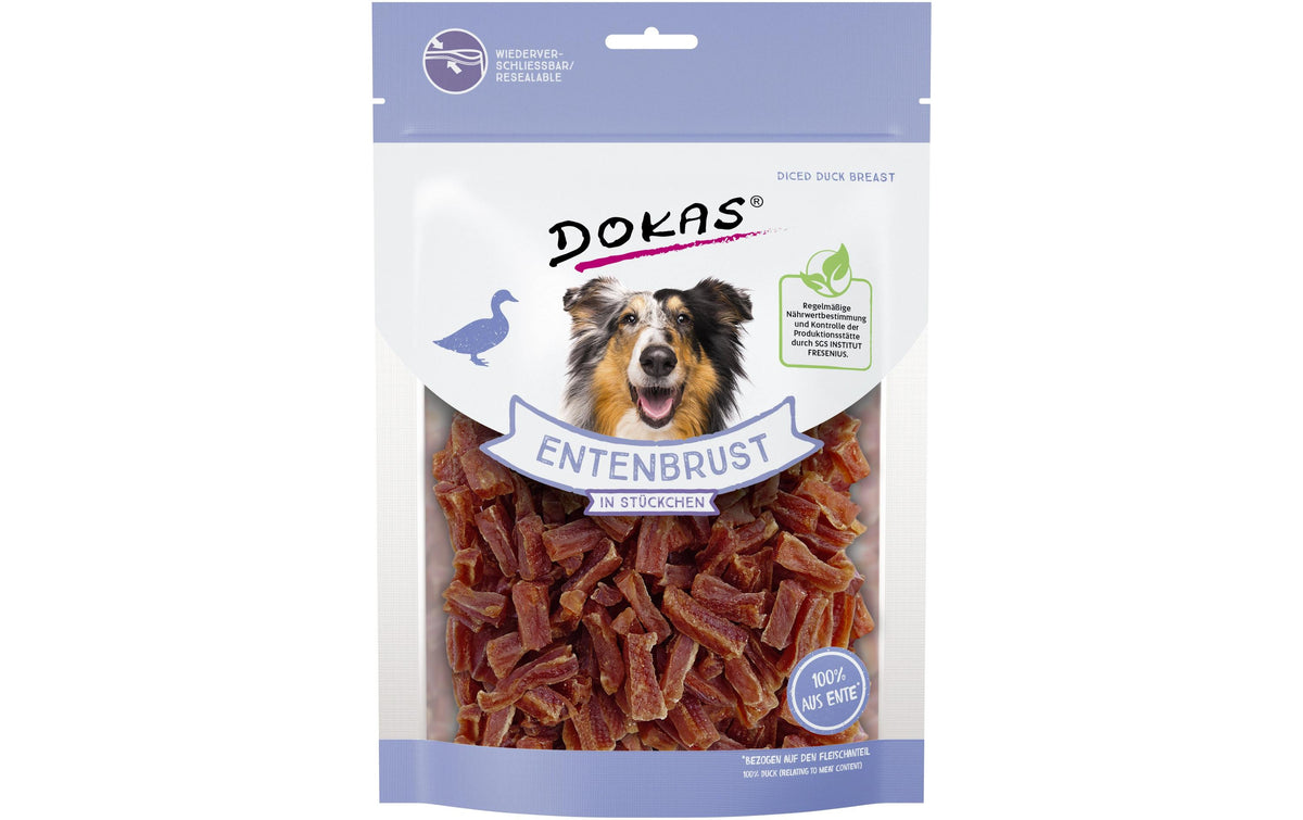 Dokas Dog Snack Btl. Entenbrust, Stücken 200g