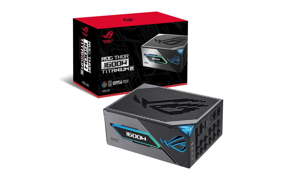 Asus ROG Thor 1600W Titanium III E EQ KIT 80+ Titanium, OLED, PCIE 5.1, ROG Equalizer