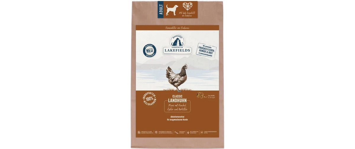 Lakefields Dog TF Classic Landhuhn Fenchel, Äpfeln, Kartoffeln 2.5kg