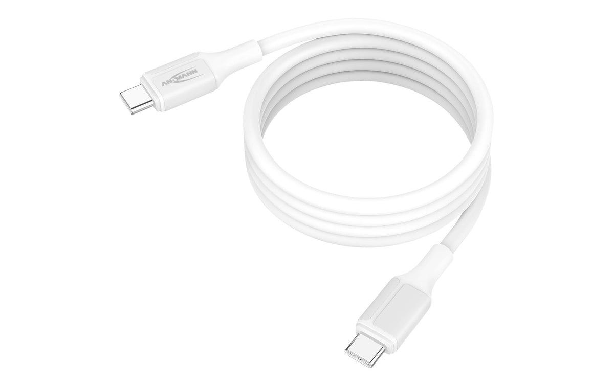 Ansmann USB-C Kabel magnetisch, auf USB-C, Länge: 120cm, ws