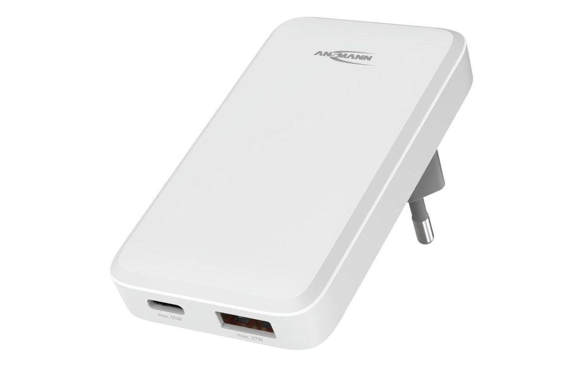 Ansmann USB-C Wall Charger flaches Ladegerät 2 USB Ports