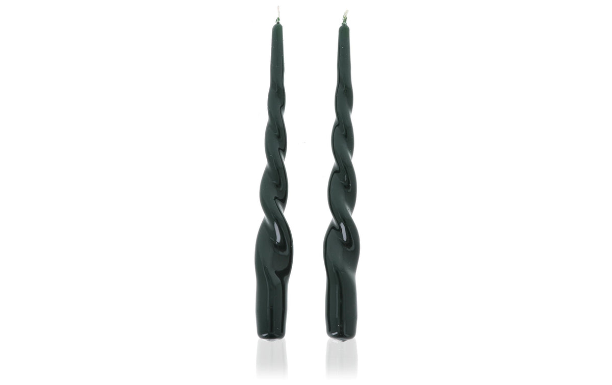 balthasar Stabkerzen Volta, 2 Stück, Grün 2x23 cm (DxH)