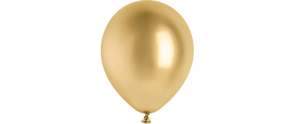 Partydeco Ballon Glossy Mittel Gold, Ø 30 cm, 50 Stück