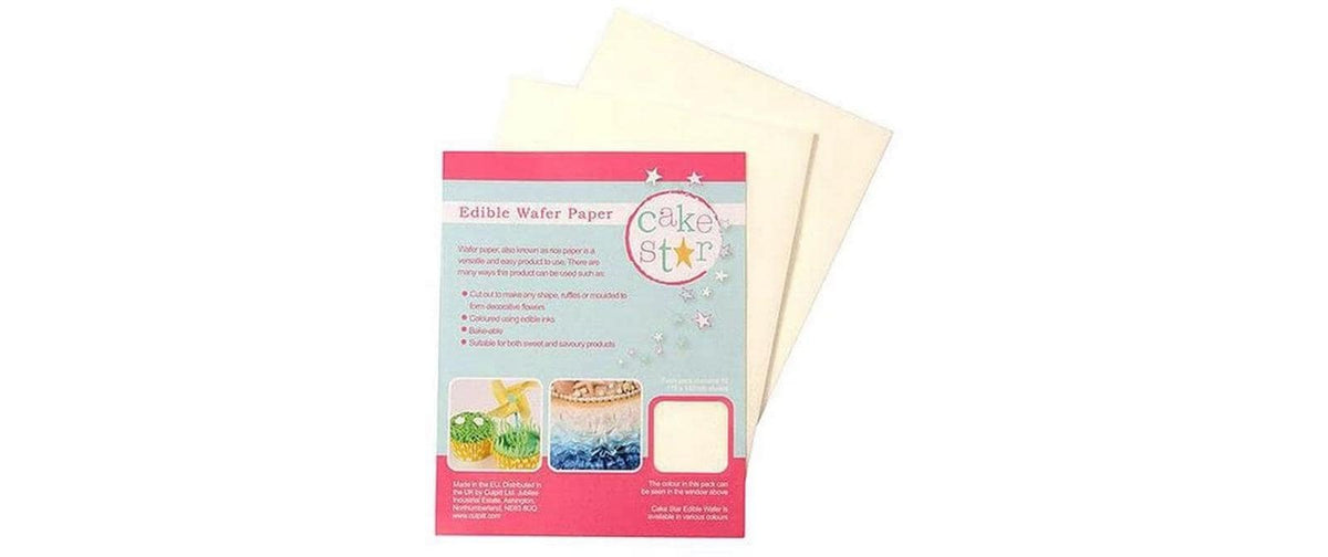 Cake Star - Esspapier - Wafer Papier weiss Reispapier