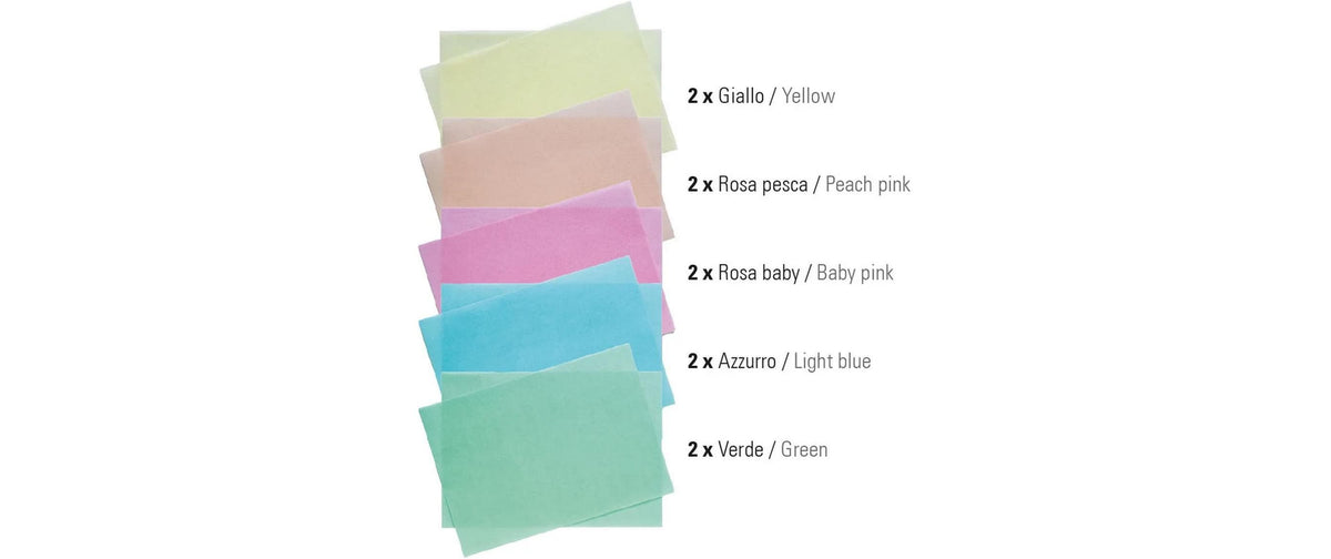 Decora - Esspapier - Wafer Paper - Farbig 10 Stück - A4