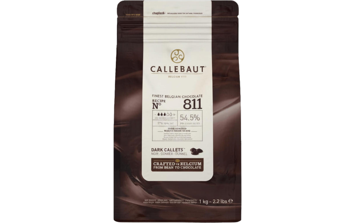 Callebaut Chocolate Callets 54.5% Dunkel - Kuvertüre, 1kg