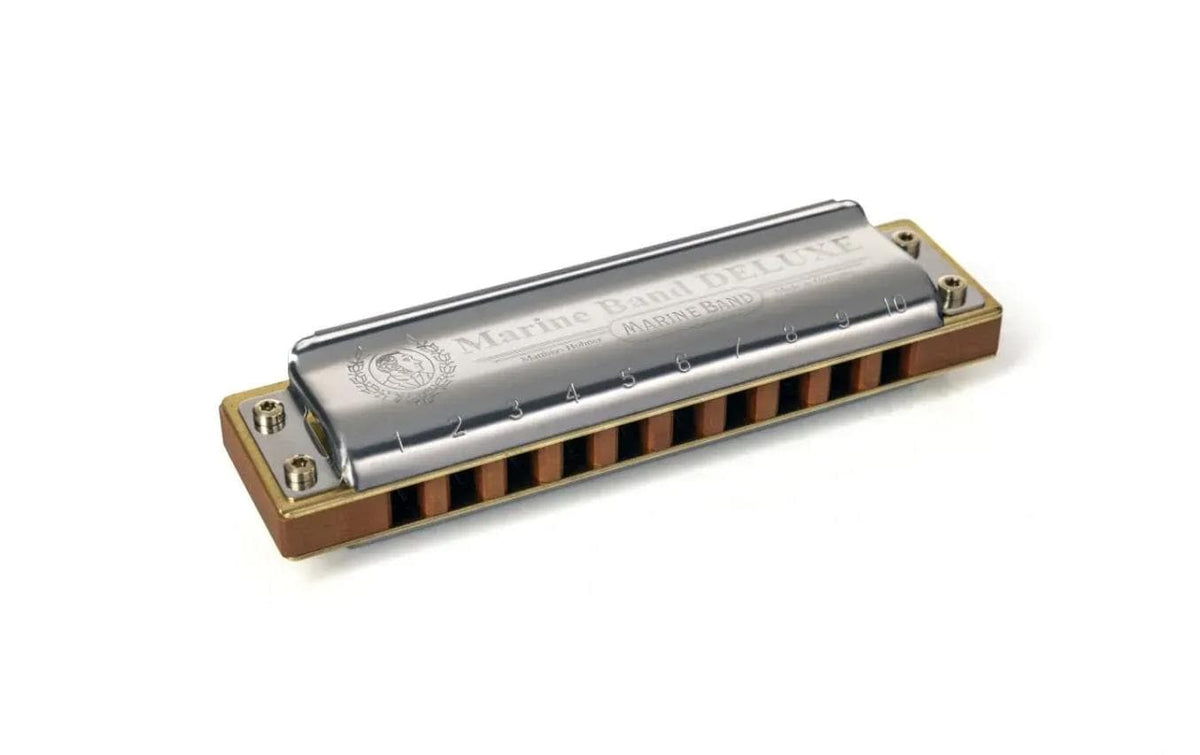 Hohner Marine Band Deluxe C-Dur, 10 Löcher, Birnbaum
