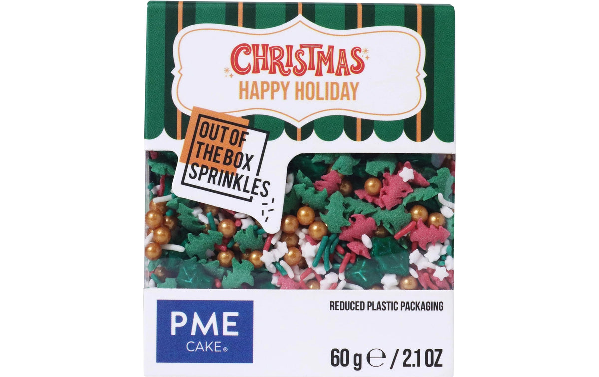 PME Out of the Box Zuckerstreusel Mix Happy Holidays, 60g