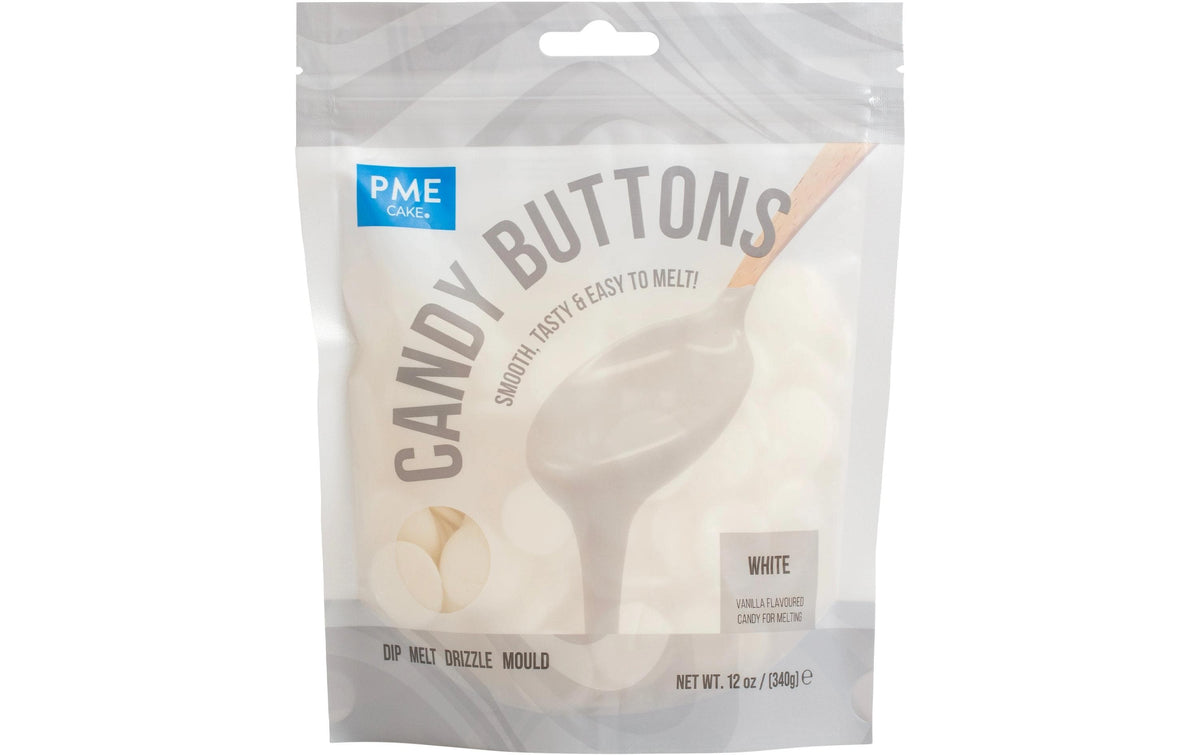 Candy Buttons - Deco Melts - Schmelzdrops Weiss, 340g