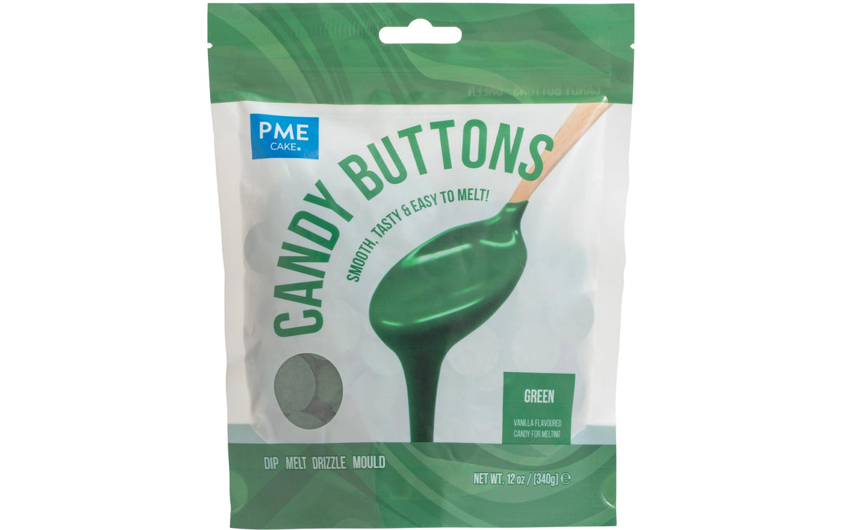 Candy Buttons - Deco Melts - Schmelzdrops Grün, 340g