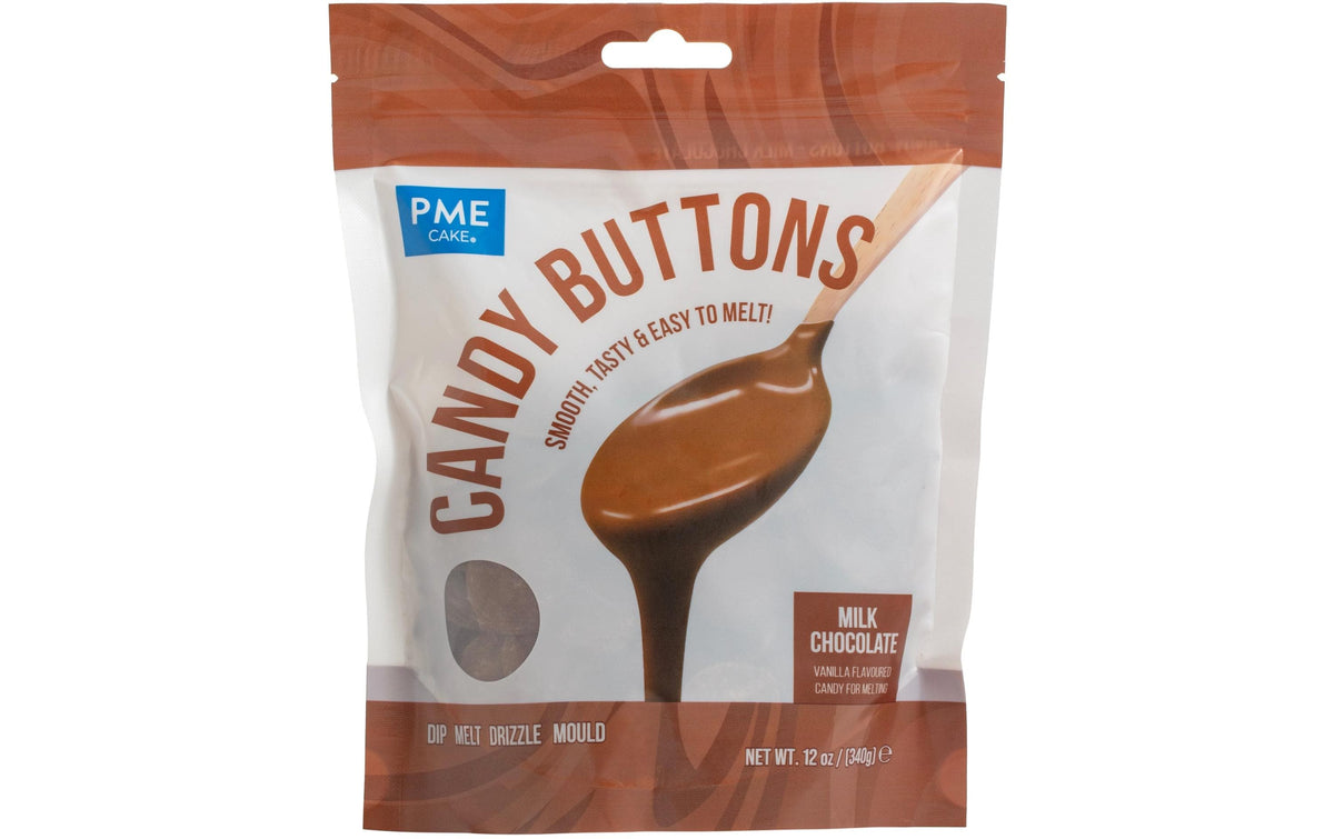 Candy Buttons - Deco Melts - Schmelzdrops Braun, 340g