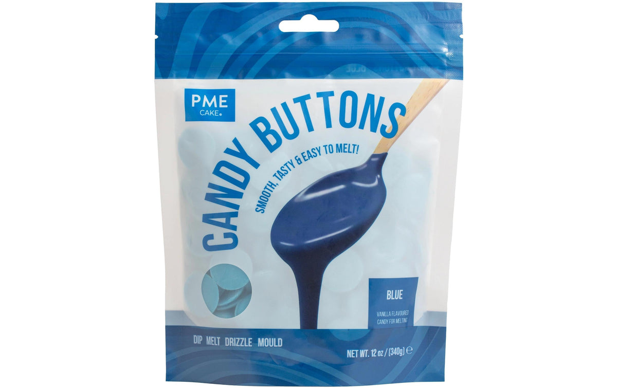 Candy Buttons - Deco Melts - Schmelzdrops Blau, 340g