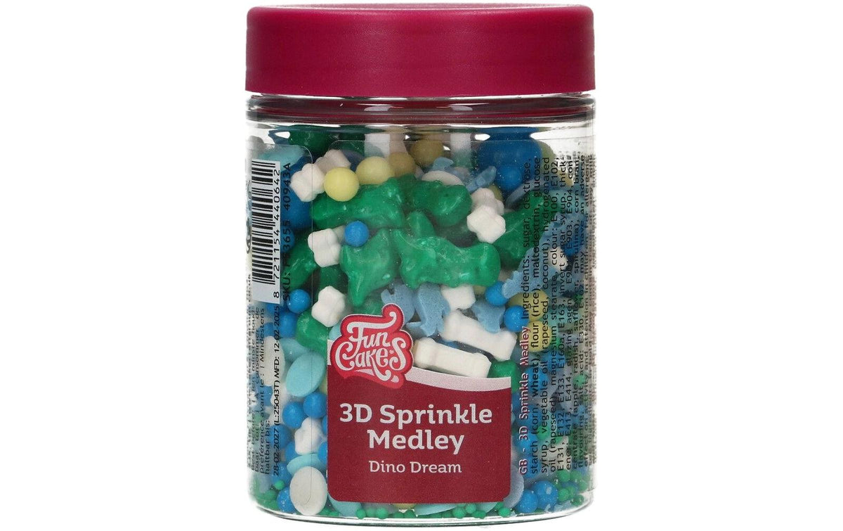 Zuckerstreusel 3D Dinosaurier 70g