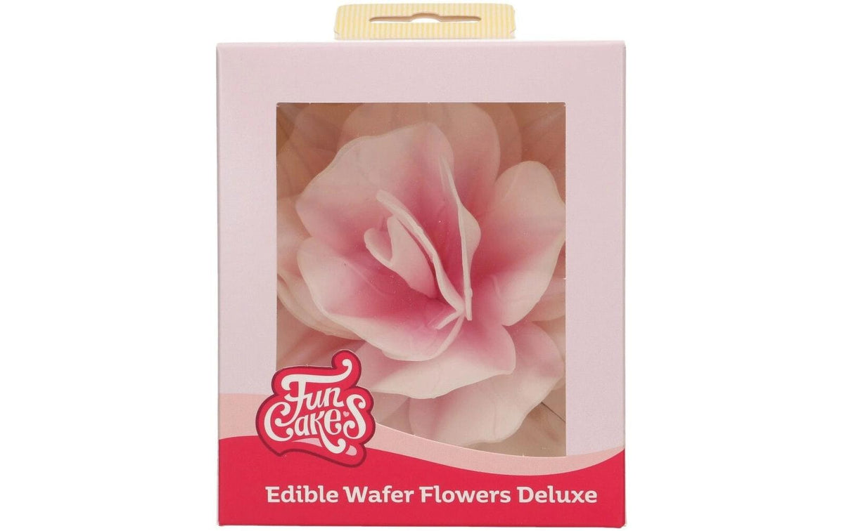 Essbare Papierblumen Deluxe Rose Pastella Rose Ombre - Gross
