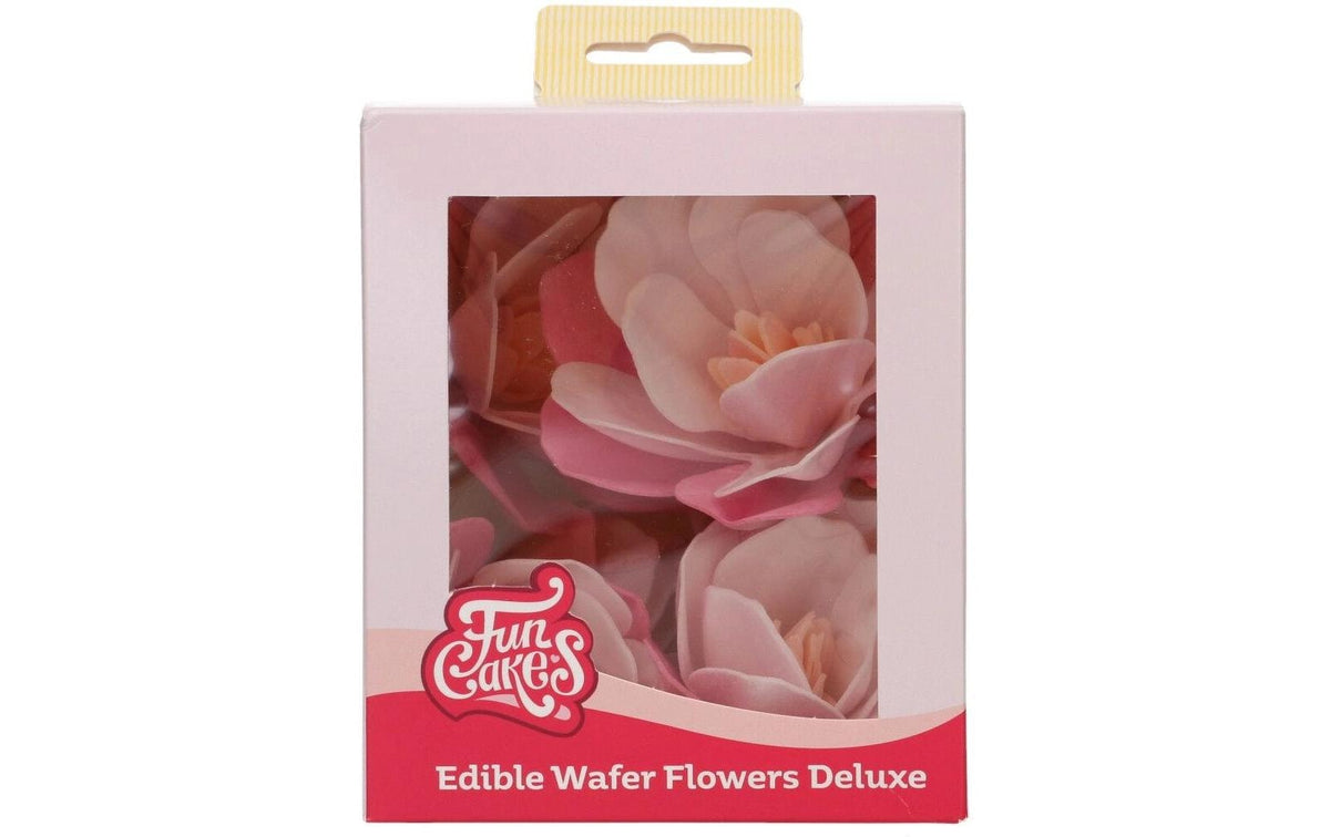Essbare Papierblumen Deluxe Magnolie rosa - Gross