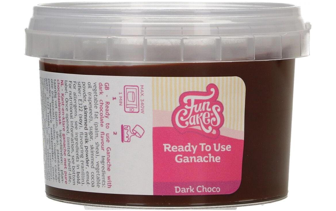 Funcakes gebrauchsfertige Ganache dunkle Schokolade, 260g
