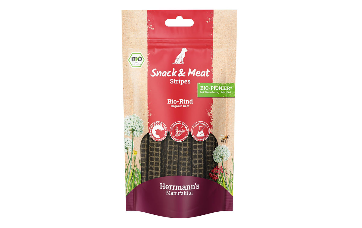 Herrmanns Can Meat Stripes Bio-Rind 6x80g