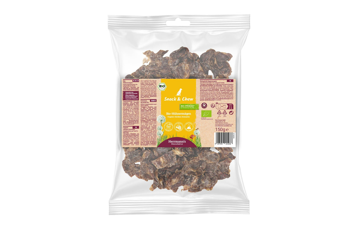 Herrmanns Can Chew Bio-Hühnermägen 6x150g