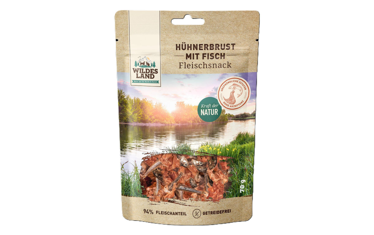 Wildes Land Fel+Can Snack Entenbrust in Stückchen, 70g