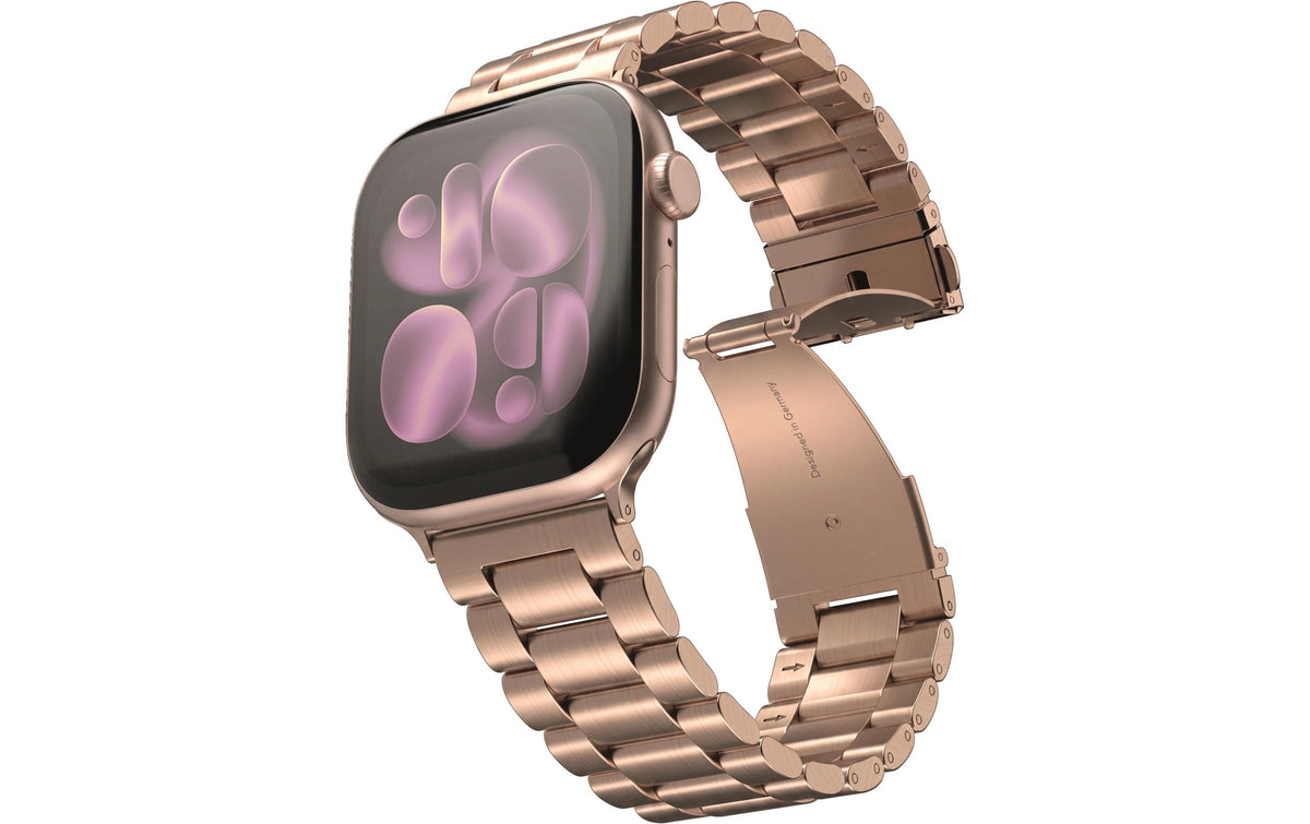 VONMÄHLEN Link Bracelet 3, Rose Gold Apple Watch - 44 / 45 / 46 / 49mm