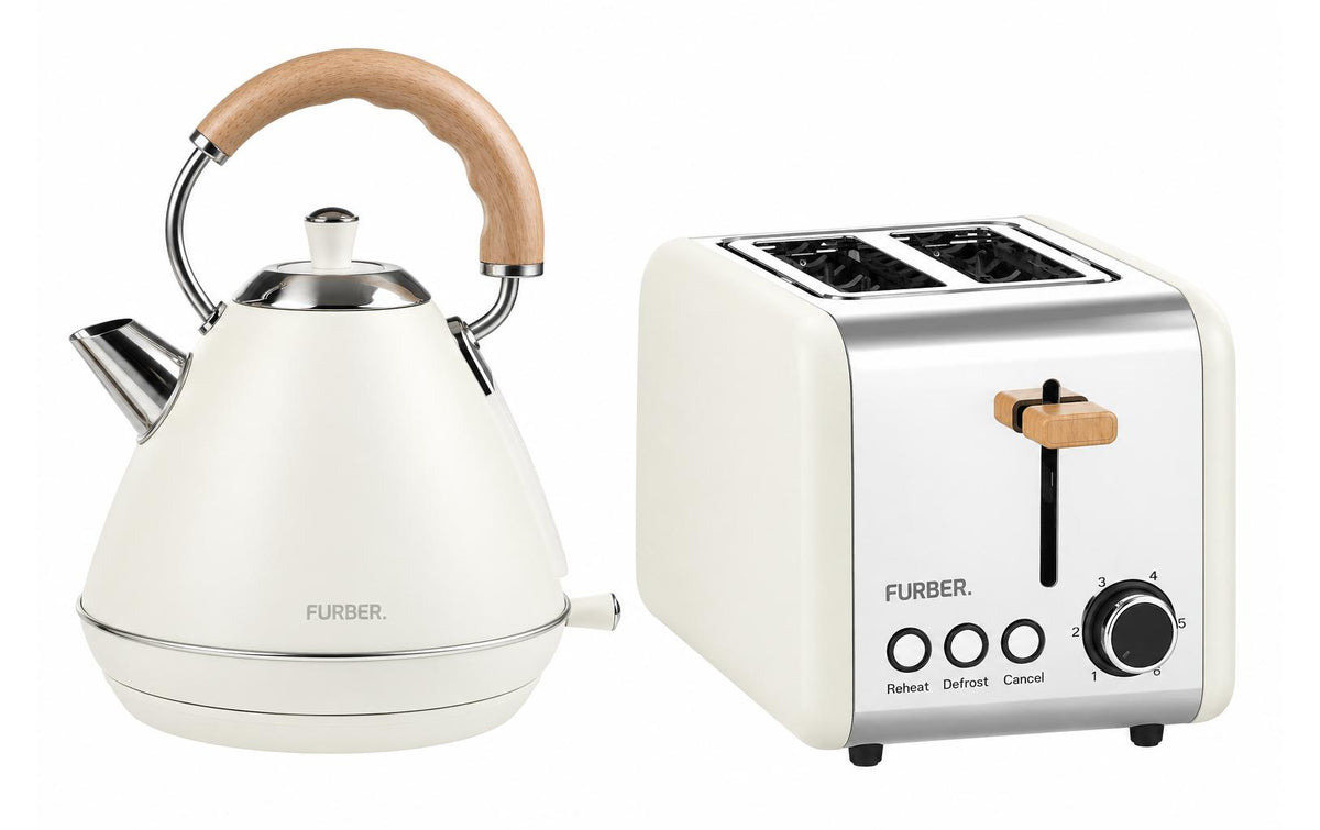 FURBER Wasserk 1.7L Toaster Hep/Bar KIT 1.7L, 1850-2200W, 850Wcream / Holz