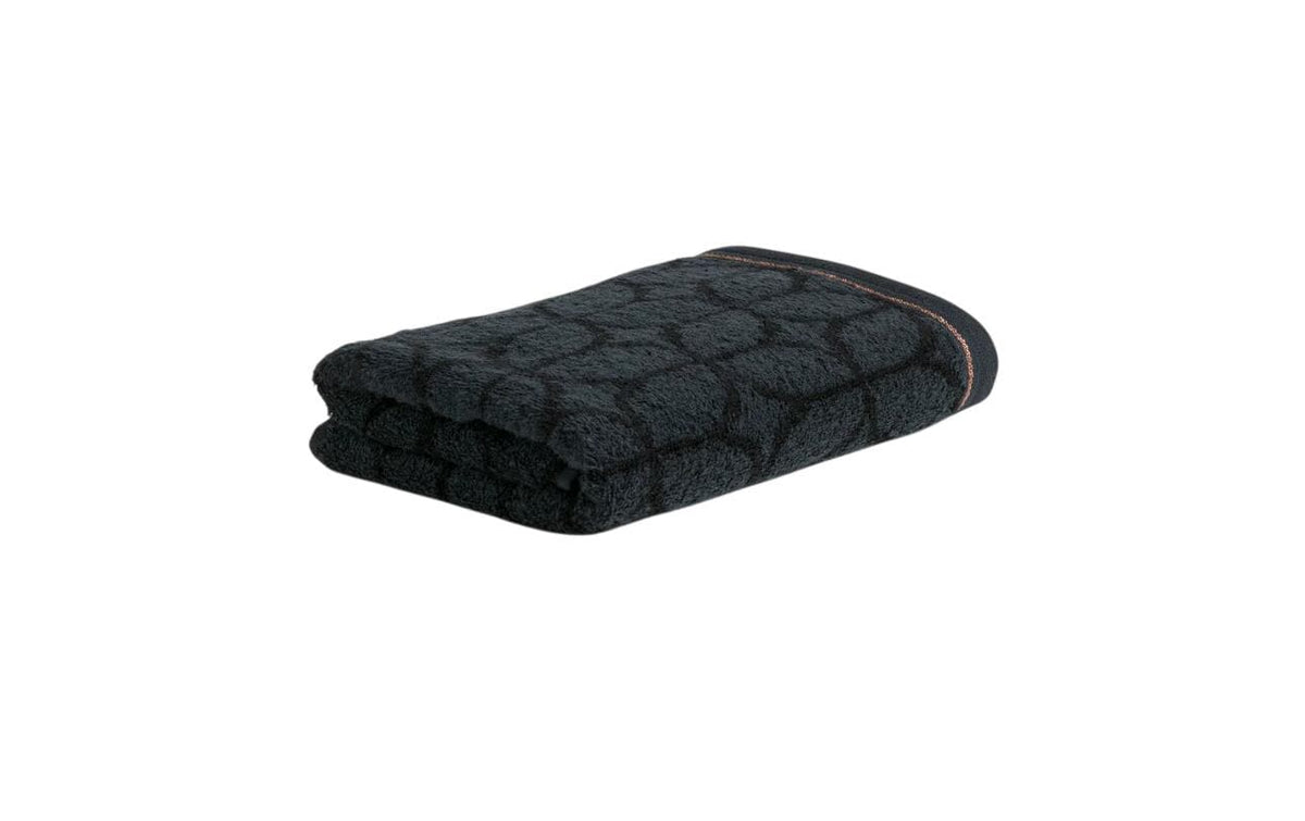 Möve Handtuch Soft Glam Art Deco 50 x 100 cm, Black