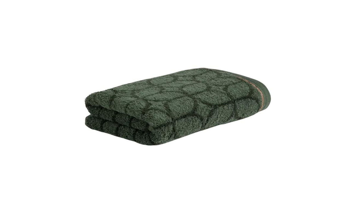 Möve Handtuch Soft Glam Art Deco 50 x 100 cm, Cypress