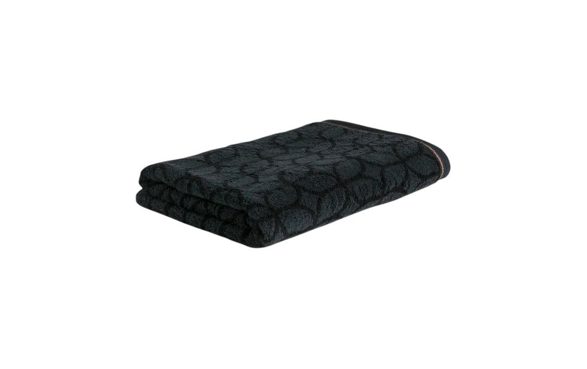 Möve Duschtuch Soft Glam Art Deco 80 x 150 cm, Black