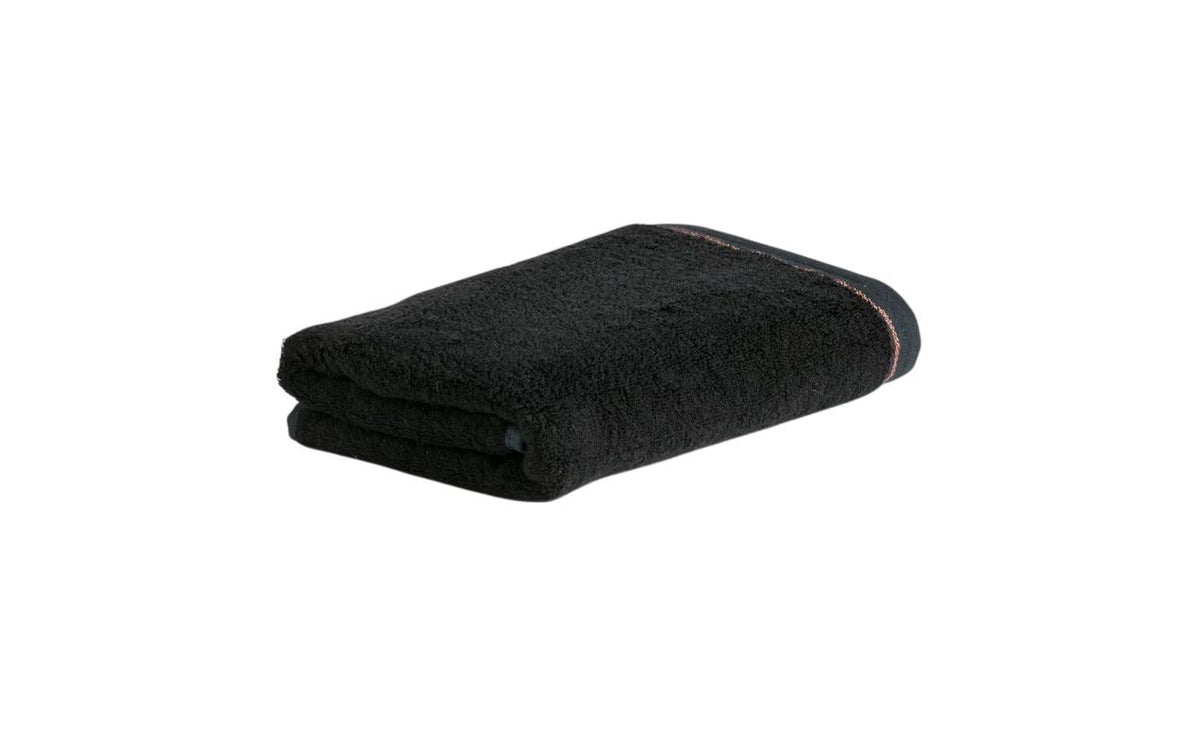 Möve Handtuch Soft Glam Doubleface 50 x 100 cm, Black