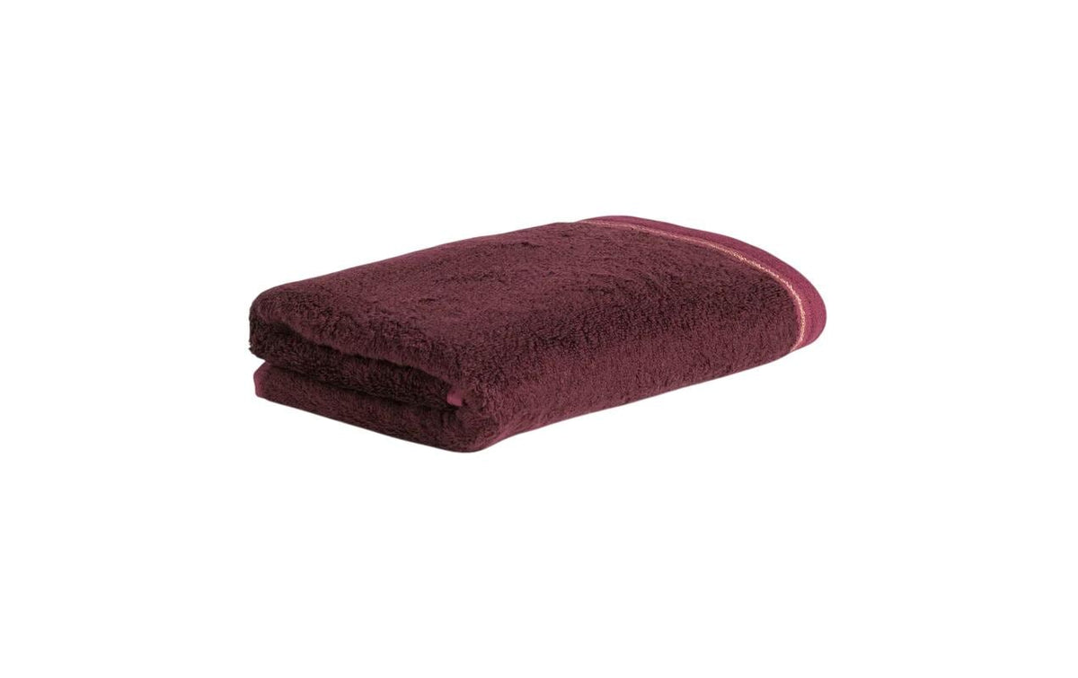 Möve Handtuch Soft Glam Doubleface 50 x 100 cm, Burgundy
