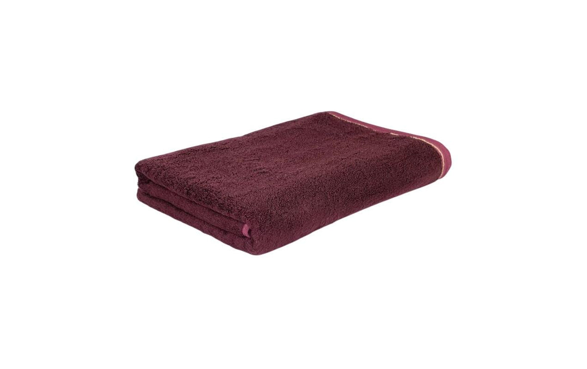 Möve Duschtuch Soft Glam Doubleface 80 x 150 cm, Burgundy