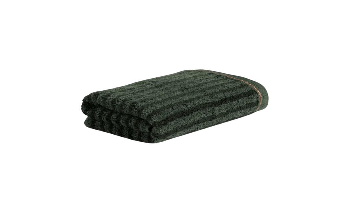 Möve Handtuch Soft Glam Small Stripes 50 x 100 cm, Cypress