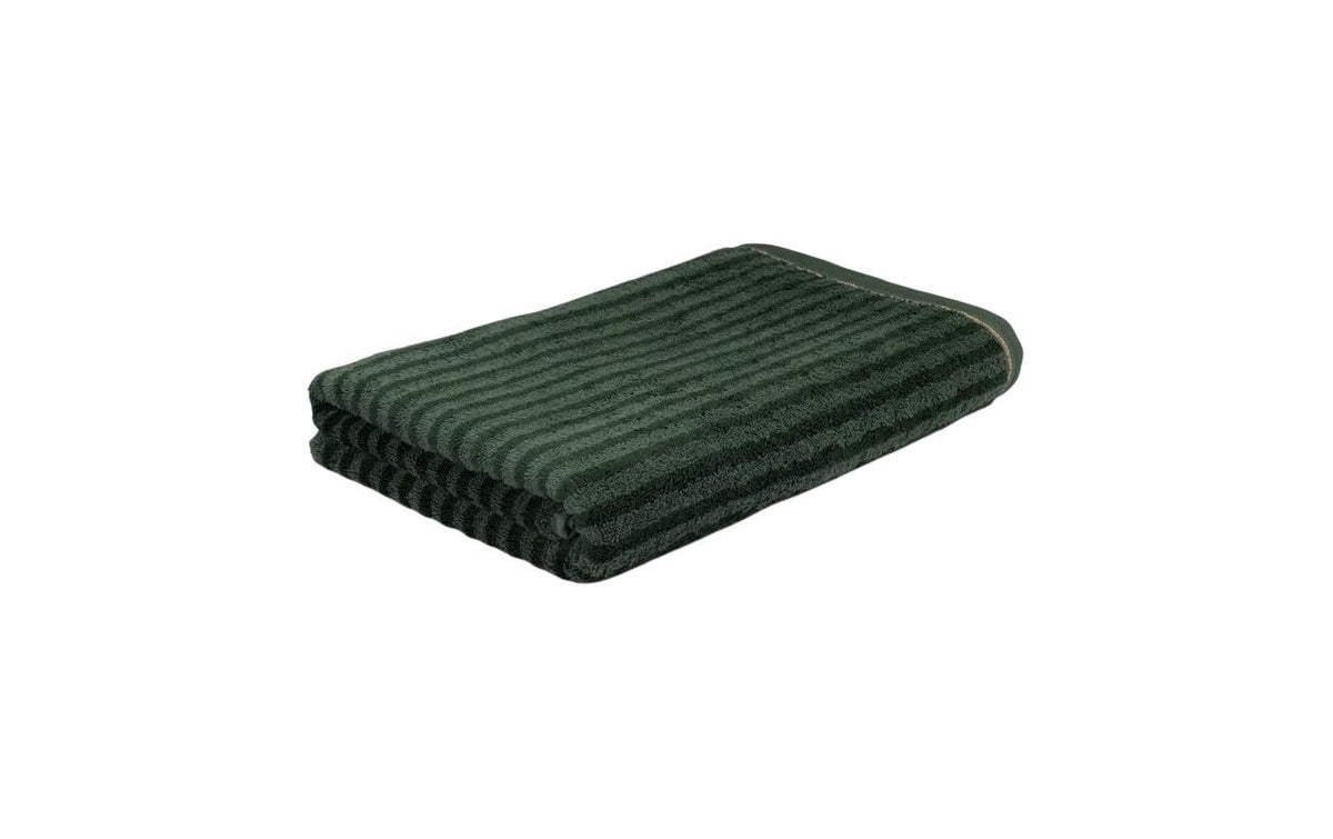 Möve Duschtuch Soft Glam Small Stripes 80 x 150 cm, Cypress