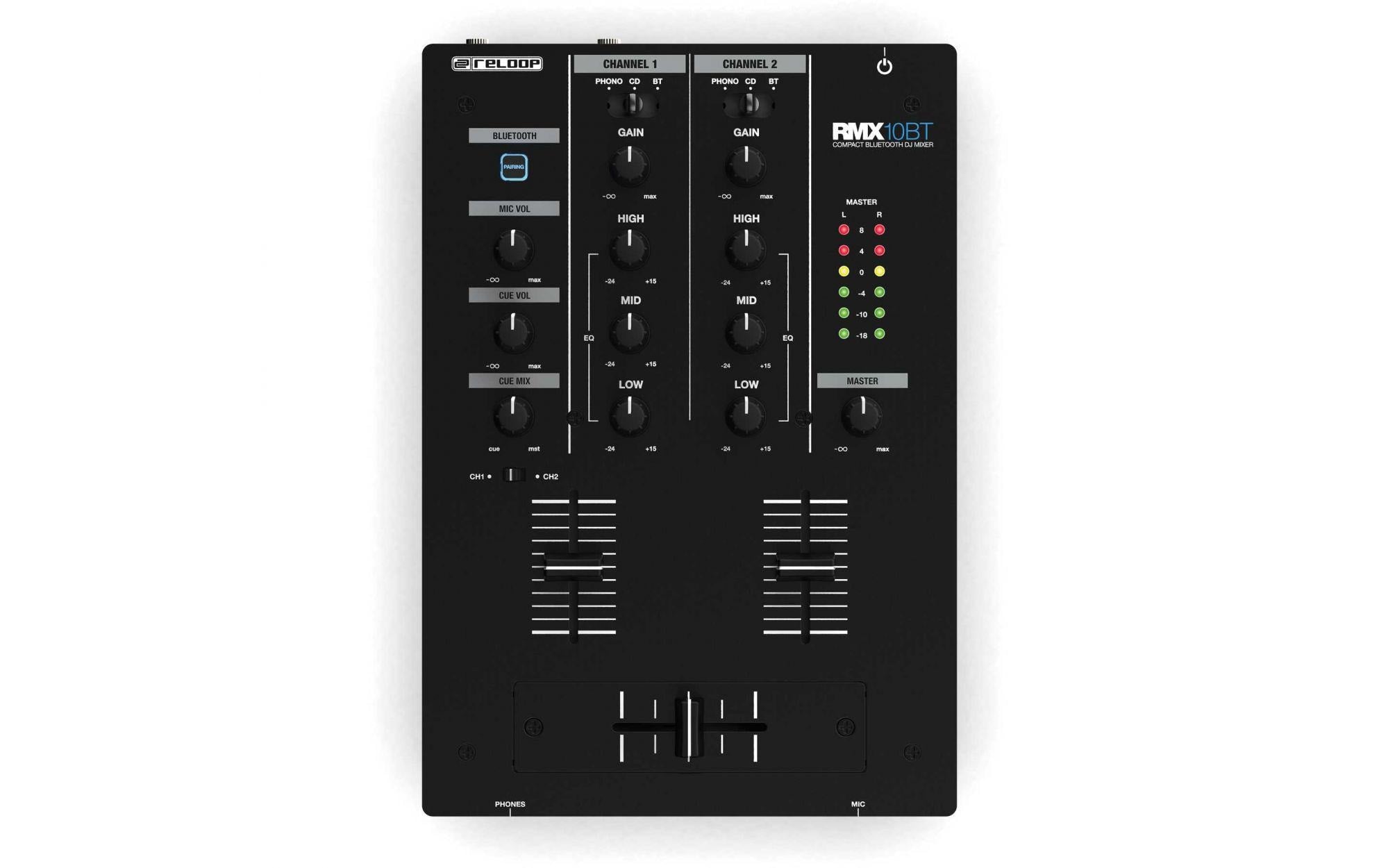Reloop RMX-10 BT 2-Kanal Bluetooth DJ-Mixer